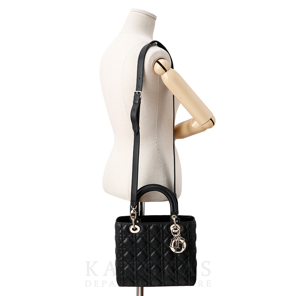 CHRISTIAN DIOR(USED)크리스찬디올 램스킨 레이디디올 미듐
